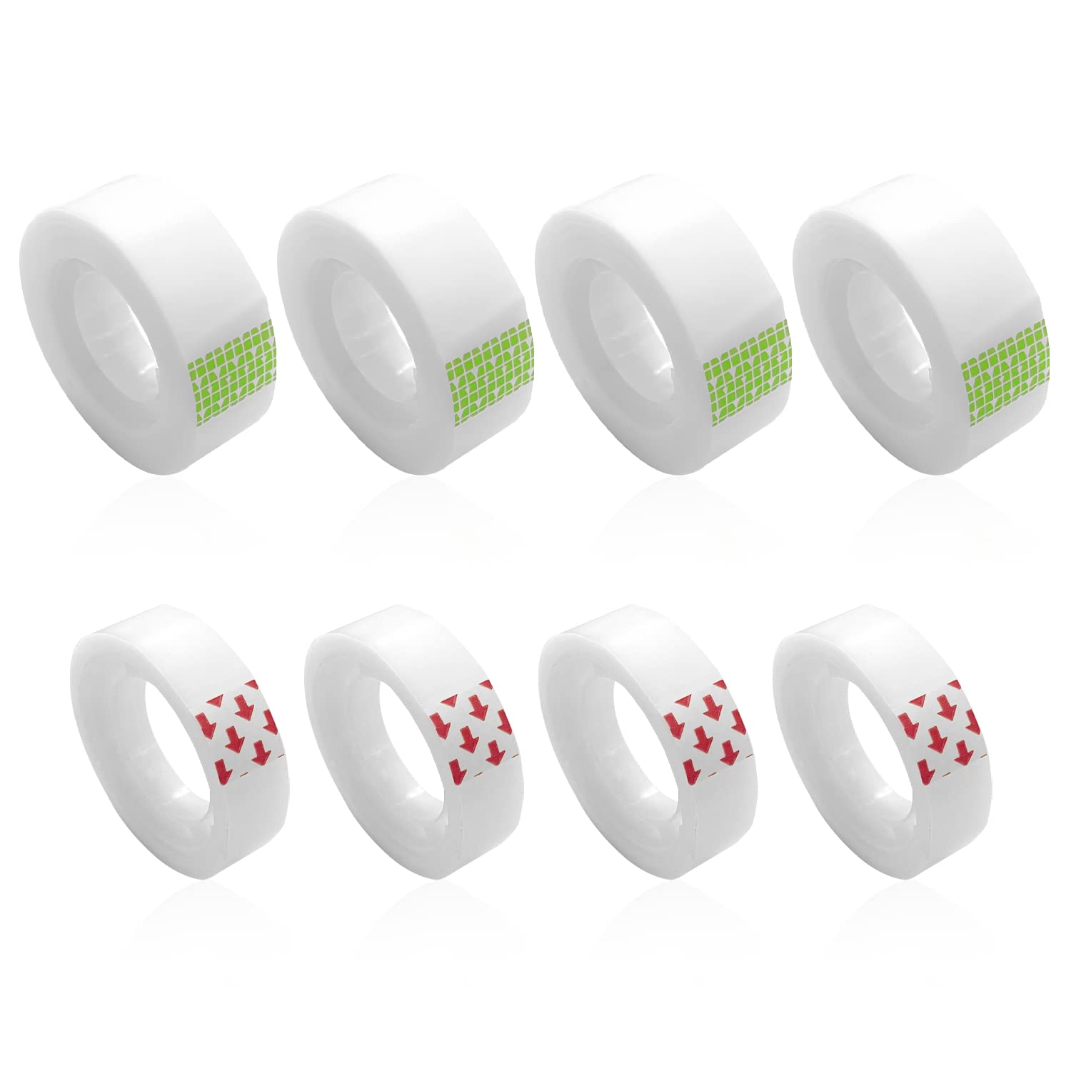 BEIIEB 8 rolls of invisible tape, document repair, label, marker tape, surface writable, fax invisible repair, paper repair, for document, label, seal