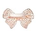 Binmer(TM)Women Shine Rhinestone Girls Hairpin Bowknot Pearl Hair Clip Summer Joker Barrettes Headwear Accessories (Gold)