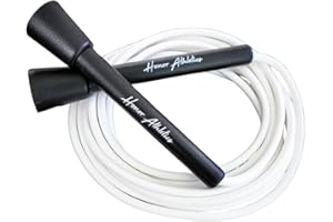 Honor Athletics | Adjustable 5mm PVC Boxing Jump Rope with Unbreakable Handles | Non-Kinking Skipping Rope for Men & Women | Pro Boxer Rope