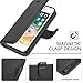 TUCCH iPhone SE 2016 Edition/5s/5 Case, Flip Stand PU Leather Folio Book Cover with [TPU Interior Case] Credit Card Slots, Magnetic Closure Compitible with iPhone SE/iPhone 5s/iPhone 5, Black