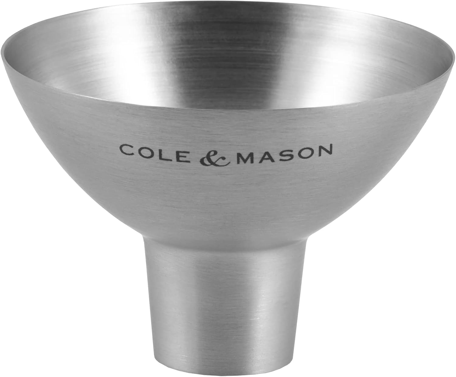 Cole & Mason Dover Stainless Steel Funnel, Salt and Pepper Mill/Spice Shaker/Spice Jar/Oil and Vinegar Refill Tool