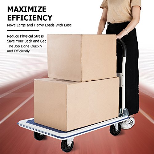 1 FCH+Platform+Fordable+Trolley+Warehouse