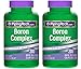 Piping Rock Triple Action Boron Complex 3 mg 2 Bottles x 200 Quick Release Capsules Dietary Supplement