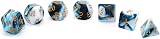 CREEBUY Teal White D&D Dice Set 7-Piece Polyhedral DND D20 D12 D% D10 D8 D6 D4 view 2
