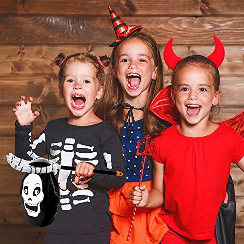 3 otters Halloween Trick or Treat Bag, 2PCS Halloween Candy Bags Halloween Goody Bags for Kids Halloween Party Supplies