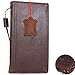 JAFO Genuine Real Leather Case for Apple iPhone 8 Plus Book Wallet Thin Cover Handmade Retro Luxury Cards Slots Slim Brown Daviscase