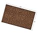 WaterHog Indoor/Outdoor Door Mat, 3' x 5', Made in USA, Durable & Skid-Resistant Front Door Rug, Decorative, Water-Trapping & Heavy-Duty Entryway Mat for Your Home, Boxwood Collection, Dark Brown