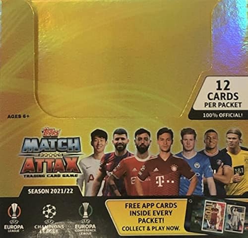 upper deck rare cards Topps UEFA Champions League Match Attax 22/23 Mega Tin Soccer Trading main image 1