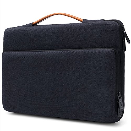 Tomtoc 360 Protective Laptop Sleeve Case Bag for New Surface Pro 2017, Surface Pro 4/ 3/ 2/ 1, Spill-Resistant 11.6 Inch Ultrabook Notebook Tablet Briefcase Cover, Black Blue