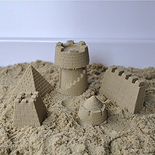 Gouptec 6 Piece Geometric Shapes Castle Compatible with Sand