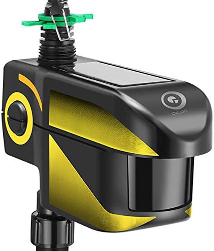 Neolifu (Ship fr US) Animal Repeller Solar Energy PIR Sensor Auto-rotation Water Sprinkle