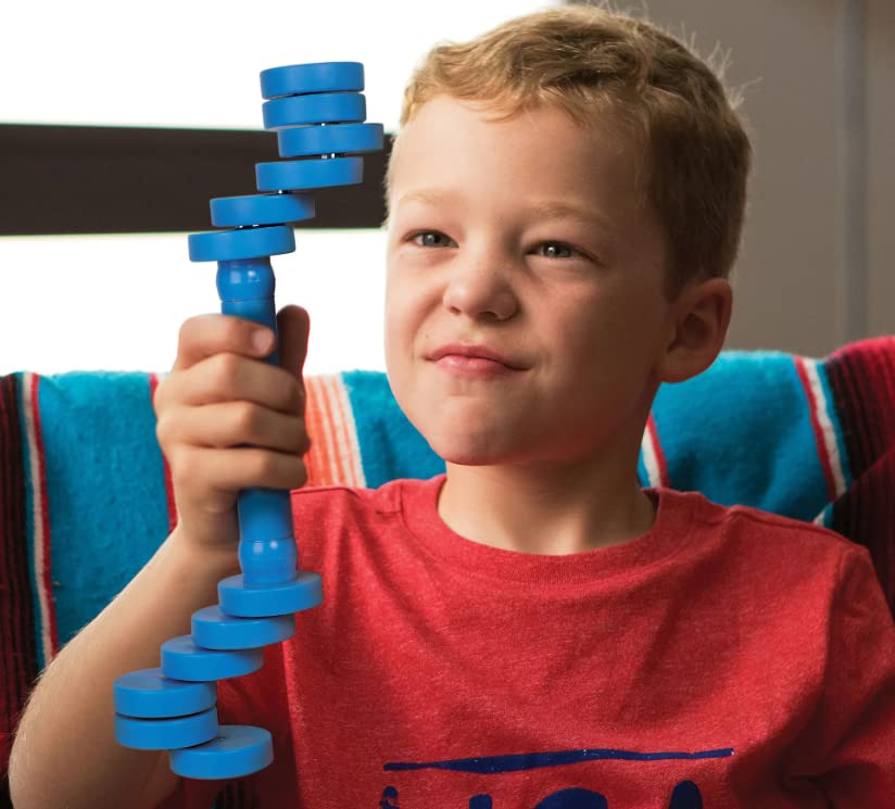 TrueBalance Mini Pro Hand Held Balancer Coordination Game Balance Toy for Adults and Kids | Improves Fine Motor Skills (Red) (Blue)