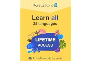 Rosetta Stone Learn UNLIMITED Languages | Lifetime Access - Learn 24 Languages | PC/Mac/iOS/Android Online Code