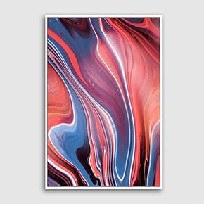 Framed Canvas Wall Art Clouds and Colors Canvas Prints Home Artwork Decoration for Living Room,Bedroom - 16x24 inches