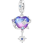 TBYHR S925 Silver Charms for Pandora Bracelets and Necklaces Heart Dangle Gold Hot Air Balloon Monster Pendant Glow in the dark Bead Jewelry Gift for Women Family Friends