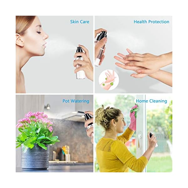 Spray Bottles,80ml Empty Fine Mist Plastic Travel Atomiser Bottle Set 3pcs