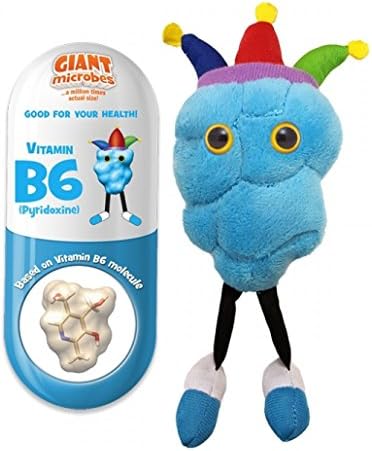 GIANTmicrobes Vitamin B6 (Pyridoxine) Plush