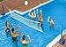12ft In-Ground Swimming Pool Volleyball Game with Weighted Net Supports