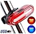 SIGEM Bike Tail Light, Headlight, Ultra Bright & USB Rechargeable, Bicycle Flashing Rear taillight, LED Safety Warning Strobe Head Light, Also for Helmet and Backpack 120 Lumens (Red-Blue)