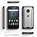 Poetic Affinity Slim Fit Moto G5 Plus Clear Case With Anti-Slip Side Grip and Reinforced Corner Protection Bumper for Motorola Moto G5 Plus (2017) Black/Clear