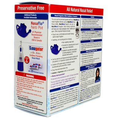 NEILMED SINUS RINSE ALL NATURAL RELIEF PREMIXED REFILL PACKETS 100 COUNT (PACK OF 1)