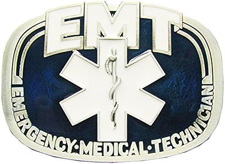 CHOIS New EMT Emergency Medical Vintage Pewter Belt Buckle OC008