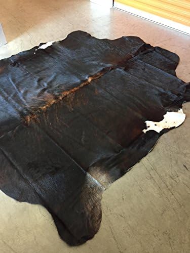 Vanhides Cowhide Rug Exotic Leather Area Carpet Large Skin Size 7x6 (210cmX180cm)