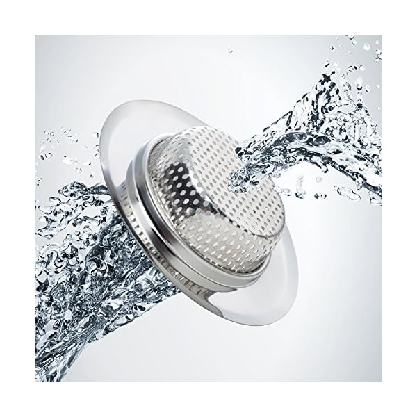 Fengbao 2PCS Kitchen Sink Strainer - Stainless Steel, Large Wide Rim 4.5" Diameter - Image 10