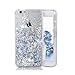 iPhone SE 2020 Case for iPhone 7 & 8 Case, Asstar Fashion Creative Design Flowing Liquid Floating Luxury Bling Glitter Sparkle Diamond Soft TPU Case for Apple iPhone SE 2020 7 & 8 (Silver)