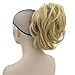 10 Colors Wavy Hairpieces Claw Ponytail Synthetic Hair Blonde Gray Little Pony Tail Clip In Hair Extension T1B/613 12inches
