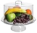Red Co. 10 inch Round Covered Clear Plastic Pedestal Cake Display Stand with Dome Lid - Made in USA