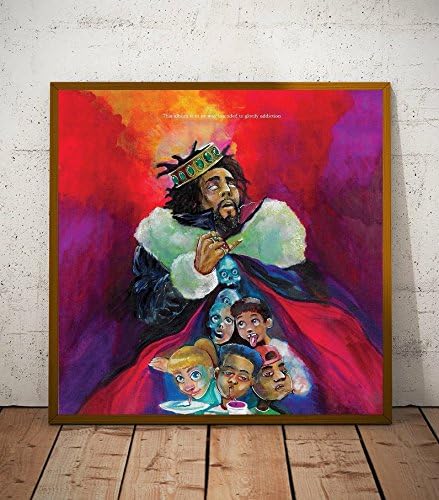 J. Cole KOD Album Limited Poster Artwork - Professional Wall Art Merchandise (More Sizes Available) (20x20)