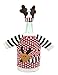 Christmas Reindeer Wine Bottle Cover, 2Pcs Knitted Ugly Sweater Covers for Christmas Decorations