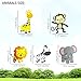 Jungle Animals Party Swirl Decorations - 30 Pack Hanging Swirl for Animals Party Supplies animal theme birthday party decorations, Multicolor