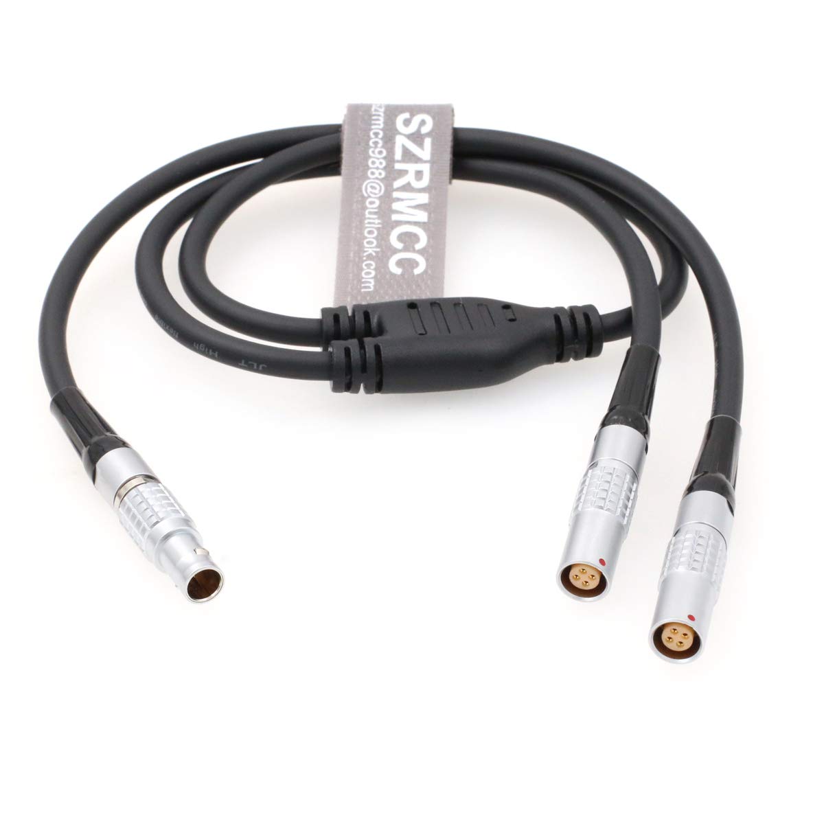 SZRMCC 0B 4 Pin Male to Dual 4 Pin Female Breakout Splitter Cable for ARRI LBUS CForce Motor