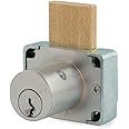 Olympus Lock 200DW Deadbolt Lock | 7/8" Chrome Key Lock US26D | NATL KA101 Easily Rekeyable Drawer Lock, Keyed Alike | Grade 1 Drawer Locks | Vertical Deadbolt Lock | Door Lock for Drawers
