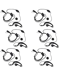 tenq 2 Pin auricular Headset con micrófono para Two-way radio Baofeng UV-5R 666S 888S 6