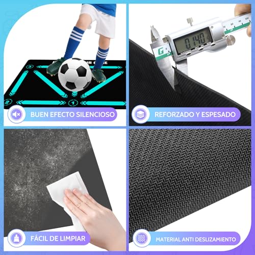 Soccer Training Mat with Video Training Didactic Mat Football Professional Training Mat - Step Training Mat, Corner Field Blanket and Soccer Mat