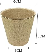 RAM 96 Piece Biodegradable Organic Fibre Seed Growing Pots Seedling Pots view 4
