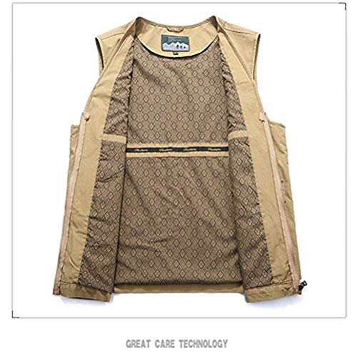 HX fashion Rmellose Herren Micofaser Weste Outdoor Multifunktionsweste Anglerweste Bequeme Größen Mit Praktischen… – Bild 5