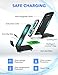 Wireless Charger, Seneo Qi Certified 10W Fast Wireless Charger Stand for Galaxy S9/S9+ Note 8/5 S8/S8+, Standard Wireless Charging Pad Stand for iPhone Xs/Xs Max/XR/X/8/8+(with QC 3.0 Adapter)
