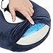 Naipo Travel Pillow Memory Foam Neck Pillow with Cooling Gel Technology and Travel Bag