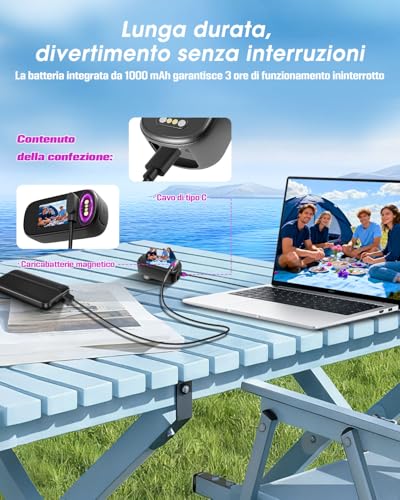 NNYYMH 4K Action Cam, Mini Body Cam with 64GB SD Card, Waterproof up to 30m, 180 Minutes Battery, 150° Wide Angle and 1.47 Inch Display, Vlog Camera