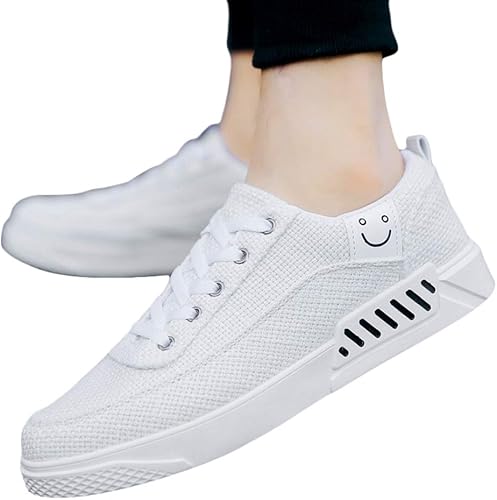 Amazon モリケイ キャンバスシューズ 帆布スニーカー メンズ 白 黒 レースアップ カジュアルシューズ 軽量設計 滑り止め 麻使い 履きやすい 疲れない ゴム デッキシューズ 学生 男子 トラベル ウォーキング 日常着 スニーカー
