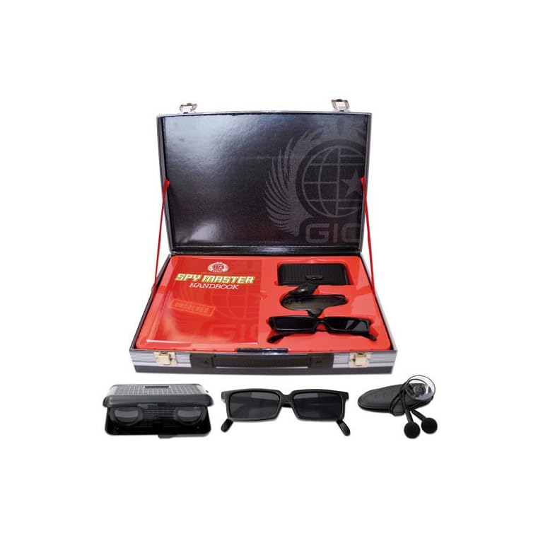 Spy Master Briefcase Black Spy kit Secret agent mission handbook with