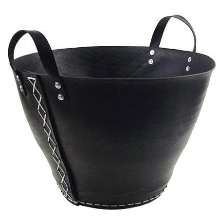 HOLZTRAGEKORB REIFEN / HOLZ-KORB KAMIN - Ø 50CM - RECYCLING GUMMI - FAIR TRADE