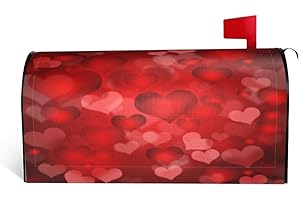 AEIOAE Valentines Day Mailbox Covers Magnetic Standard Size 18" x 21", Mothers Day Red Love Heart Mailbox Covers Mail Wraps Cover Letter Post Box for Gardern Yard Outdoor Decor