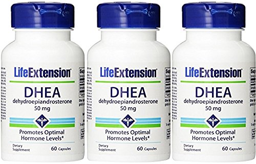 Life Extension, DHEA 50 Mg, 60-Capsules (3 Pack)