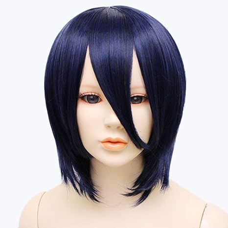 Amazon Airily エアリー カスタムショート ブルー ブラック コスプレ ウィッグ ショート 耐熱 フリーサイズ 加工 男装 コスプレ 仮装 通販