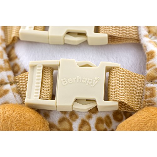 Berhapy 2 in 1 Monkey Toddler Safety Harness Backpack Children's Walking Leash Strap (giraffe)